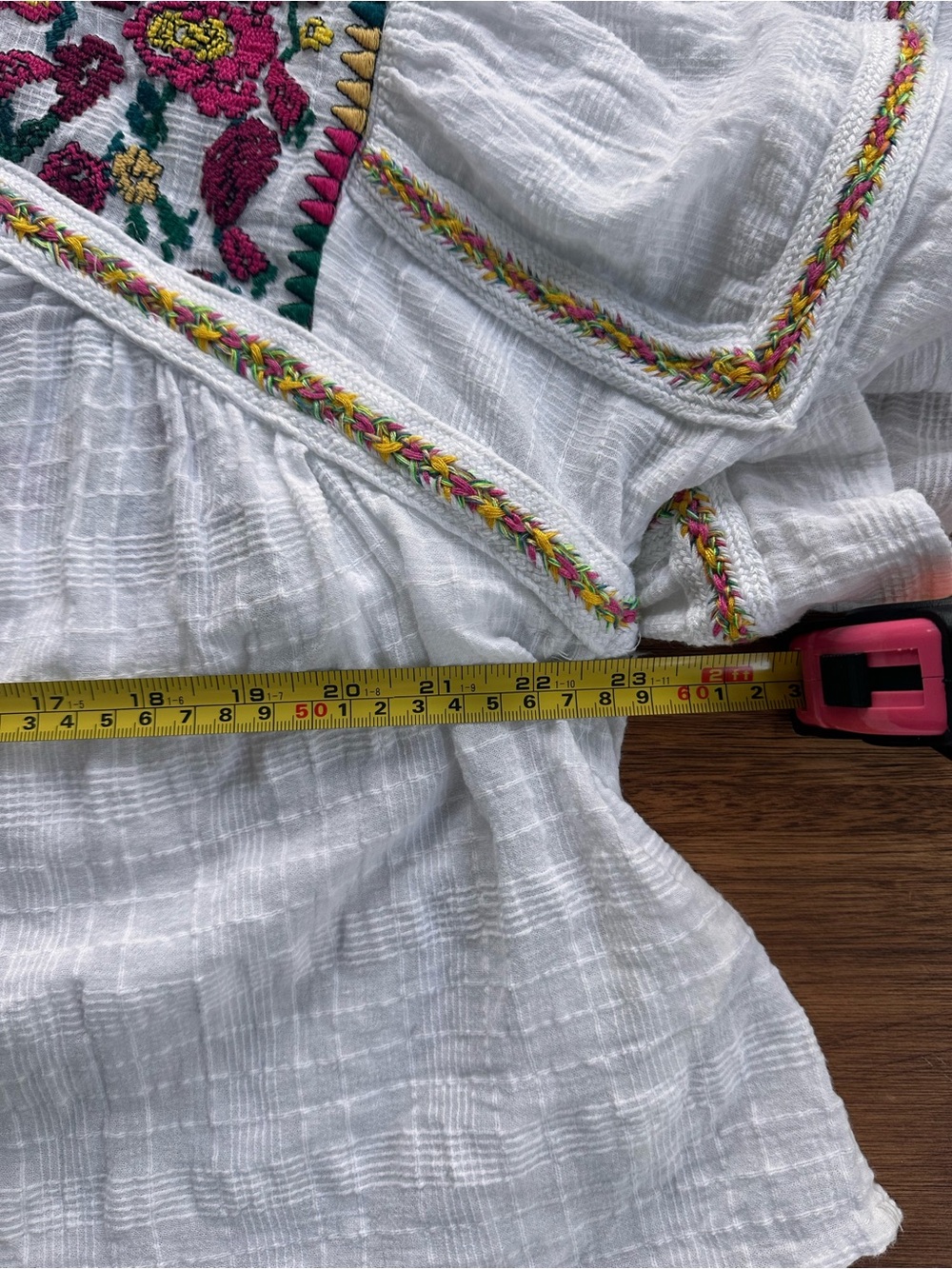 Anthropologie pilcro and the letterpress tawny embroidered blouse - Picture 6 of 11
